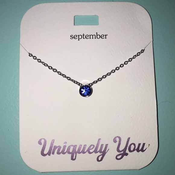 September Birth Stone Necklace - Picture 2 of 2